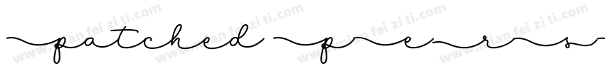 Patched PERSONAL USE字体转换